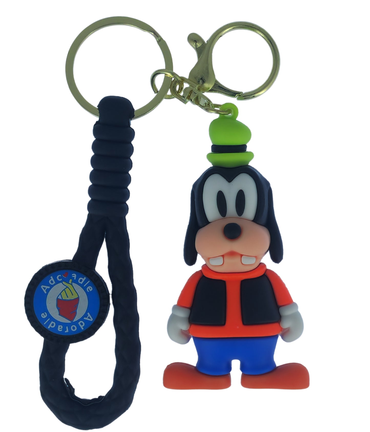 Ottavo Cute Cartoon 3D Silicone High -Quality PVC Material Keychain, Suitable for Boys and Girls(Spiderman Black Hoodi dori) (Gufi)