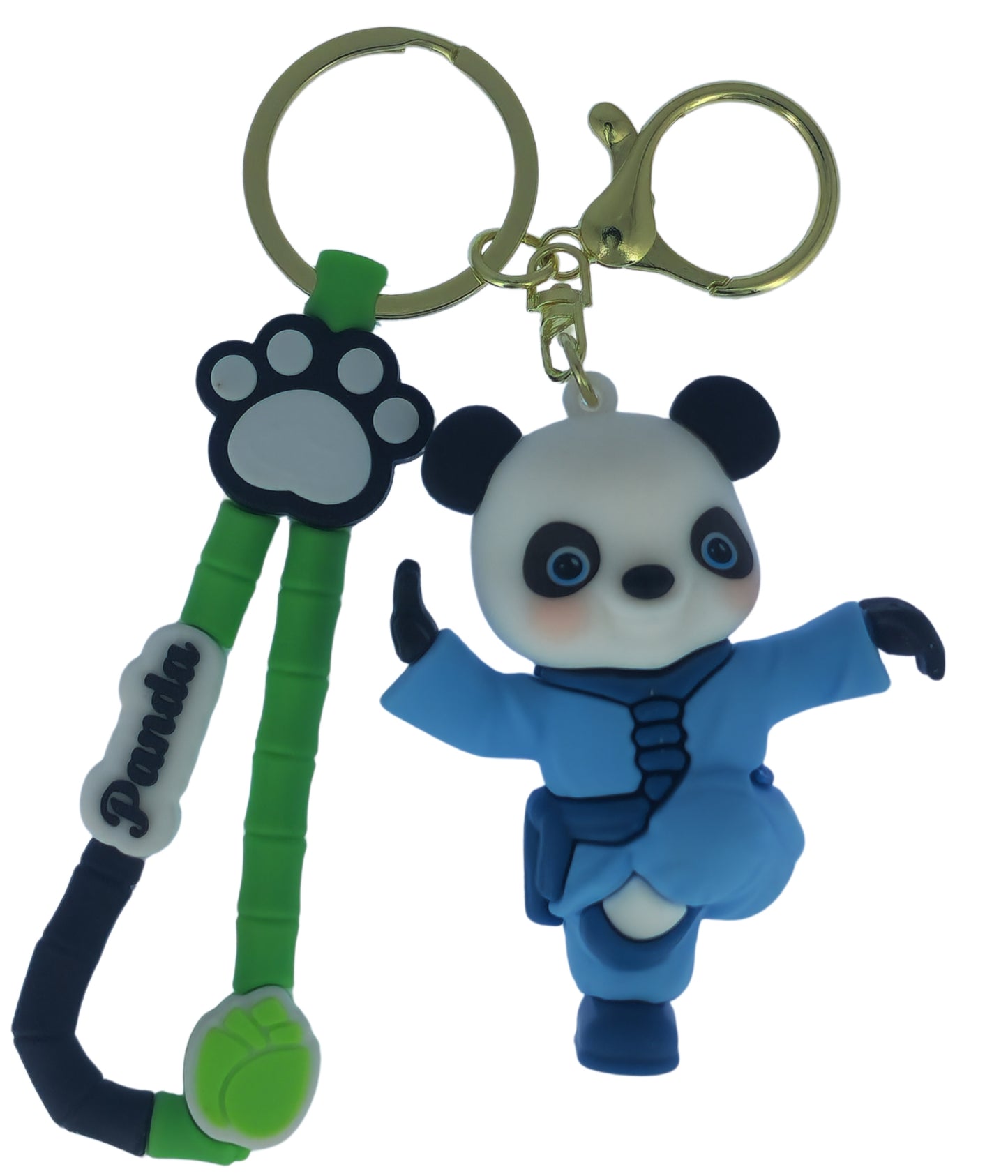 Ottavo Cute Cartoon 3D Silicone High -Quality PVC Material Keychain, Suitable for Boys and Girls(Spiderman Black Hoodi dori) (Kung Fu Panda 4)