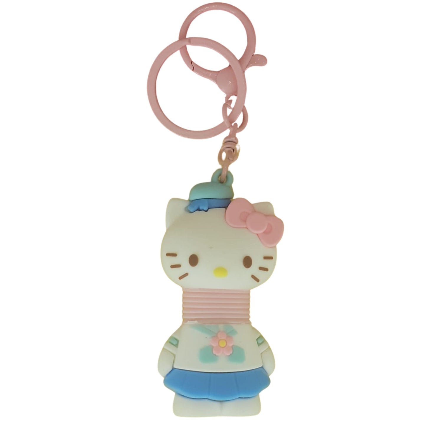 OTTAVO Expandable Neck Keychain |cartoon pull-out keychain| Super creative Cartoon toy, long neck Anime car keychain. (Hello Kitty Pink)
