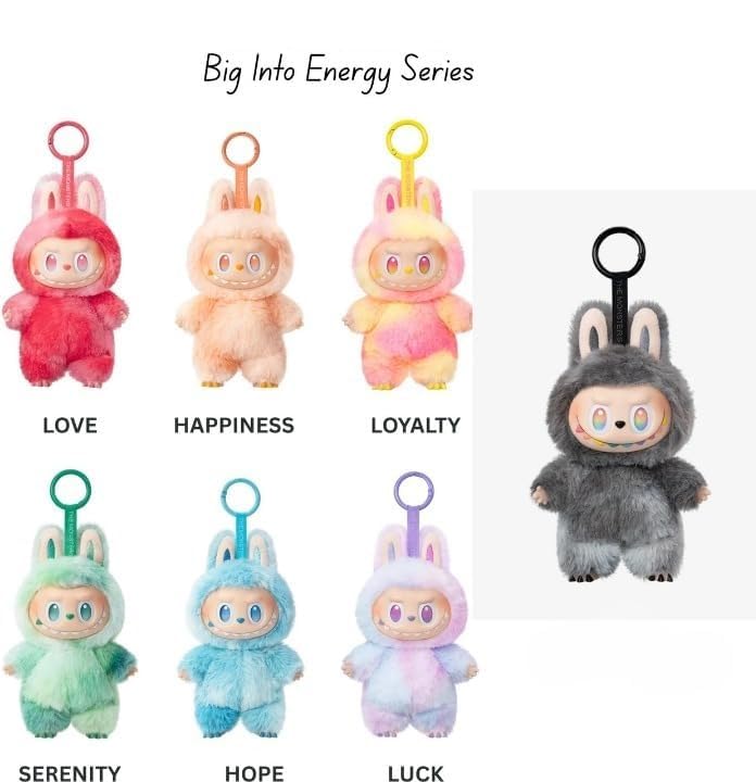 Ottavo Labubu Soft Doll | Monsters Big into Energy Series Blind Box | Cute Lobubu Surprise Keychain Collectible | Mystery Toy Figure for Kids, Girls | Boys | Home Decor, Bag Charm, Desk Ornament Gift