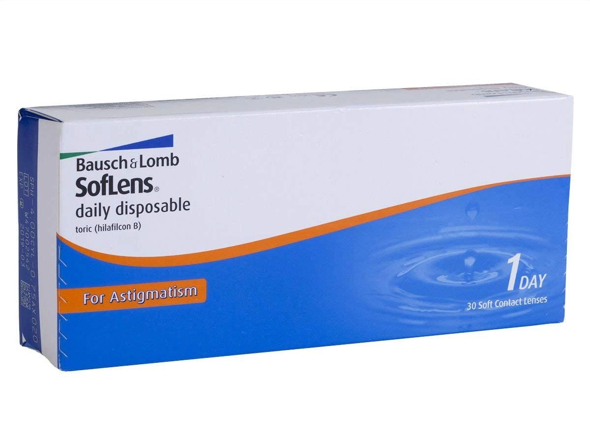 Softlens Daily Disposable Toric for Astigmation Contact Lens (30 Lens Pack) | by Bausch & Lomb