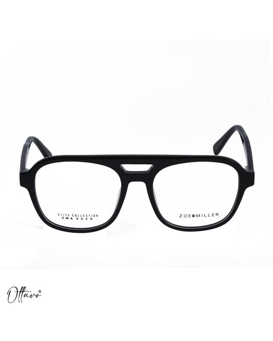Zoe Miller-zero-power-blue-block-computer-glasses-anti-glare-lightweight-blocks-harmful-rays-100-uv-protected-for-men-and-women_ZMA9029_Black