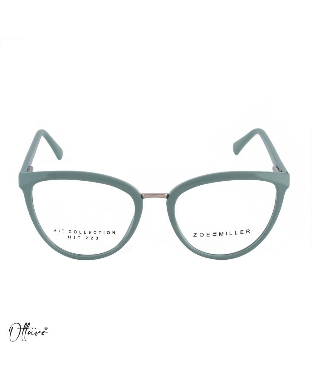 Zoe Miller-zero-power-blue-block-computer-glasses-anti-glare-lightweight-blocks-harmful-rays-100-uv-protected-for-men-and-women_ZMA223_Mint