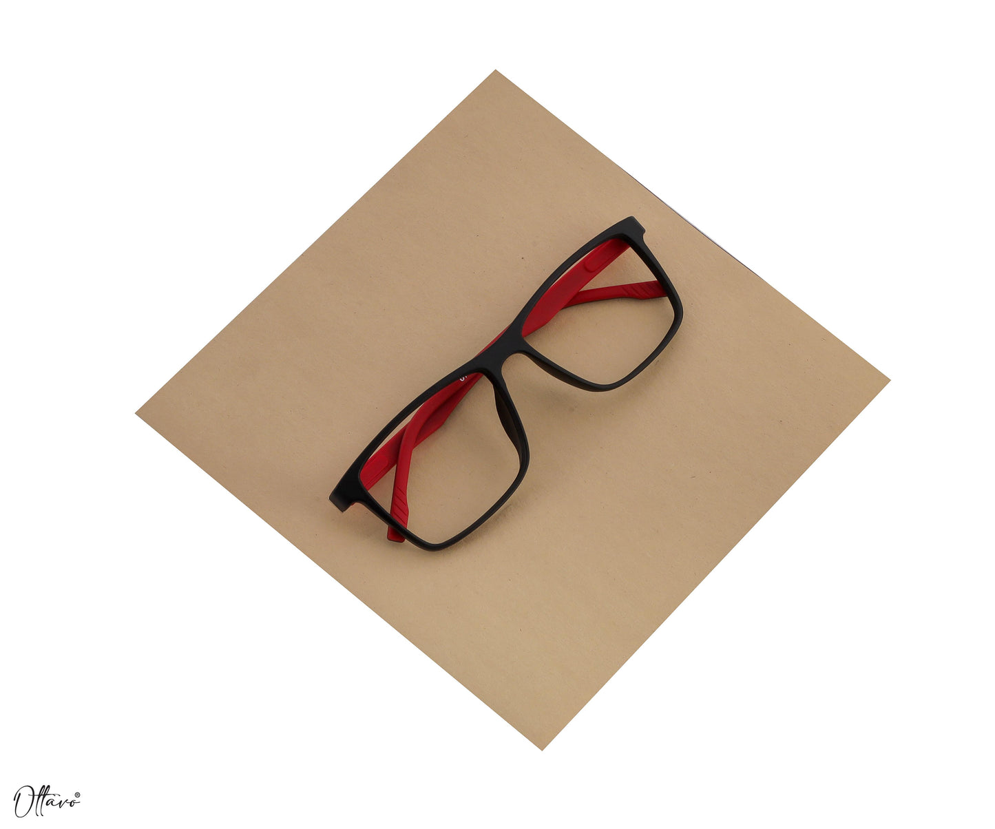 Ottavo-zero-power-blue-block-computer-glasses-anti-glare-lightweight-blocks-harmful-rays-100-uv-protected-for-men-and-women_13036_Red