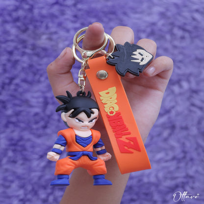 Ottavo Cute Cartoon 3D Silicone High -Quality PVC Material Keychain, Suitable for Boys and Girls(Dragon Ball)