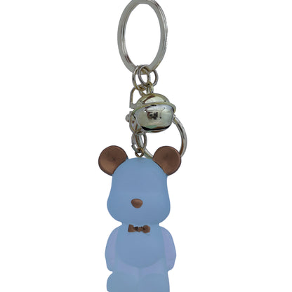 Ottavo Cute Cartoon 3D Silicone High -Quality PVC Material Keychain, Suitable for Boys and Girls(Transparent Teddy)