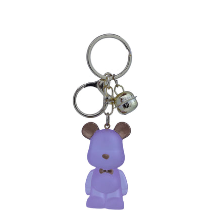 Ottavo Cute Cartoon 3D Silicone High -Quality PVC Material Keychain, Suitable for Boys and Girls(Transparent Teddy)