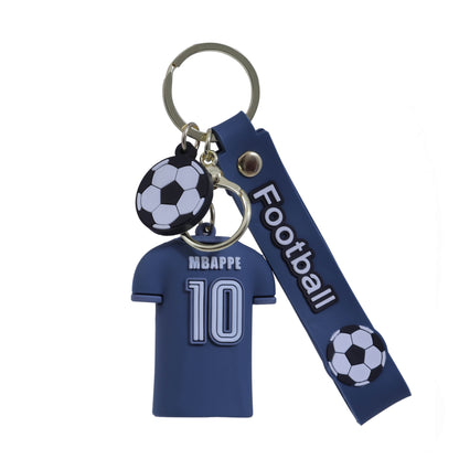 Ottavo Cute Cartoon 3D Silicone High -Quality PVC Material Keychain, Suitable for Boys and Girls (MBAPPE))