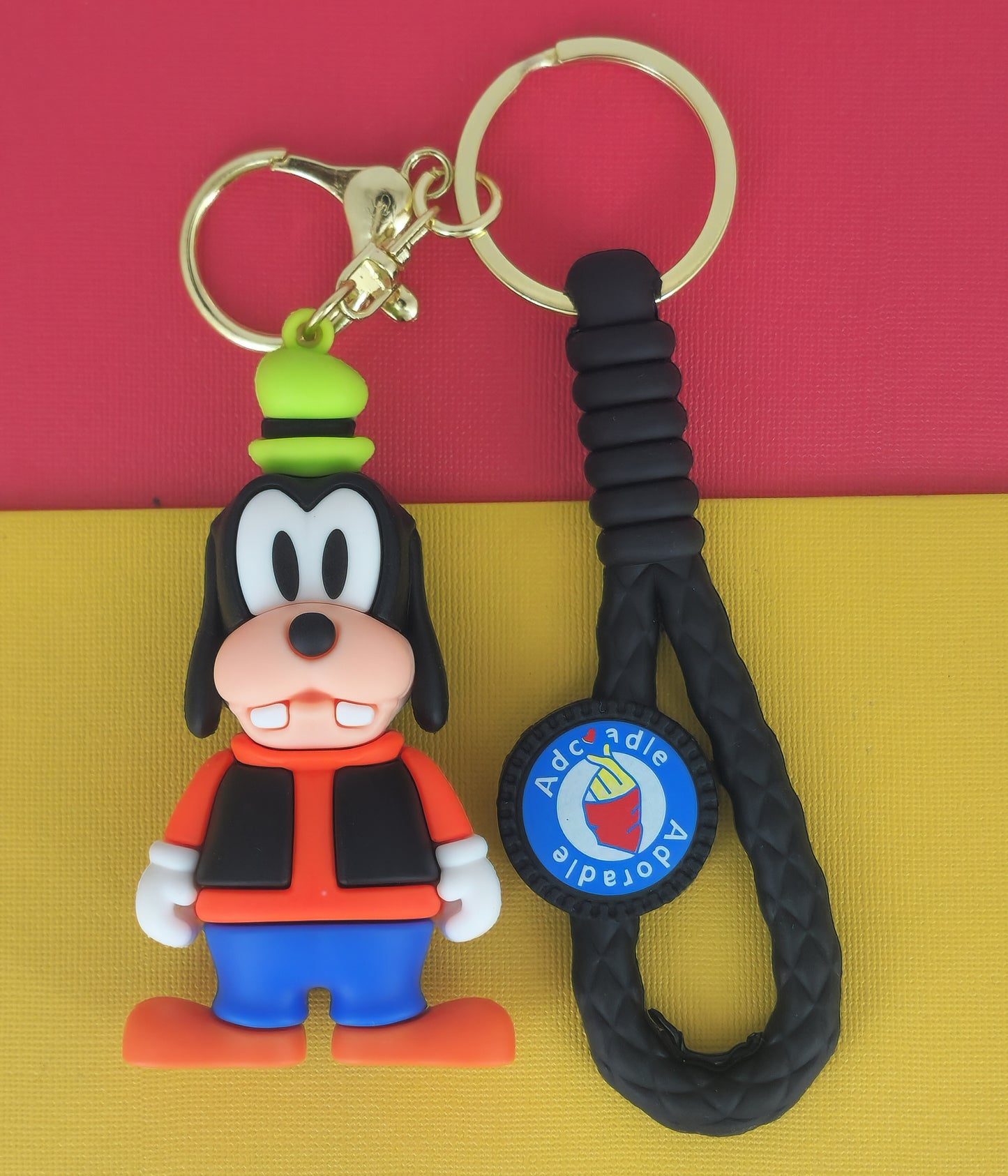 Ottavo Cute Cartoon 3D Silicone High -Quality PVC Material Keychain, Suitable for Boys and Girls(Spiderman Black Hoodi dori) (Gufi)
