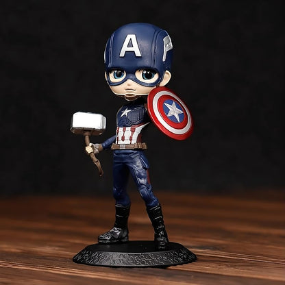 Captain America with Shield Q Posket Action Figure 15cm