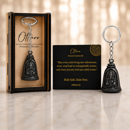 OTTAVO Ganesha Guardian Bell with Sanskrit Mantra | Motorcycle Bell