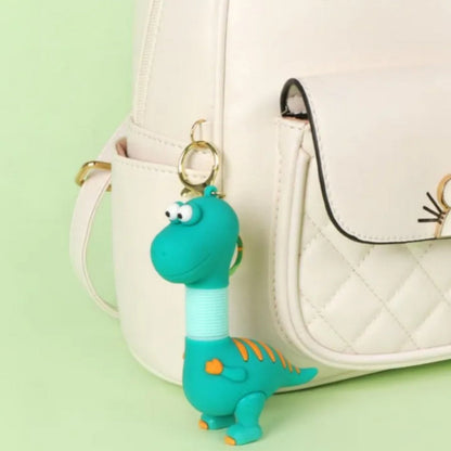 OTTAVO Expandable Neck Keychain |cartoon pull-out keychain| Super creative Cartoon toy, long neck Anime car keychain. (Lemon Green(Neck colour may Vary)