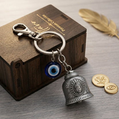 OTTAVO Guardian Bell for Motorcycle Buddhabell - Ride Safe Protection Charm (Unique Rakhi Gift for Biker Brother)