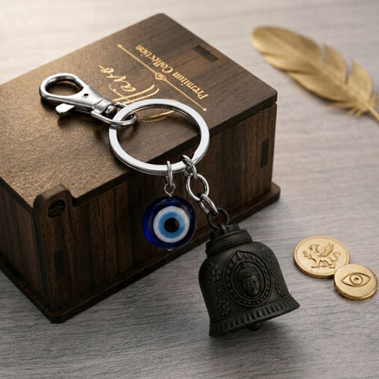 OTTAVO Guardian Bell for Motorcycle Buddhabell - Ride Safe Protection Charm (Unique Rakhi Gift for Biker Brother)