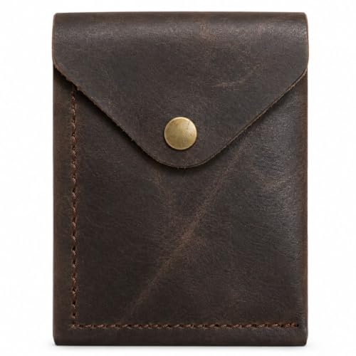 OTTAVO Full Grain Leather Vertical Slim Wallet for Men