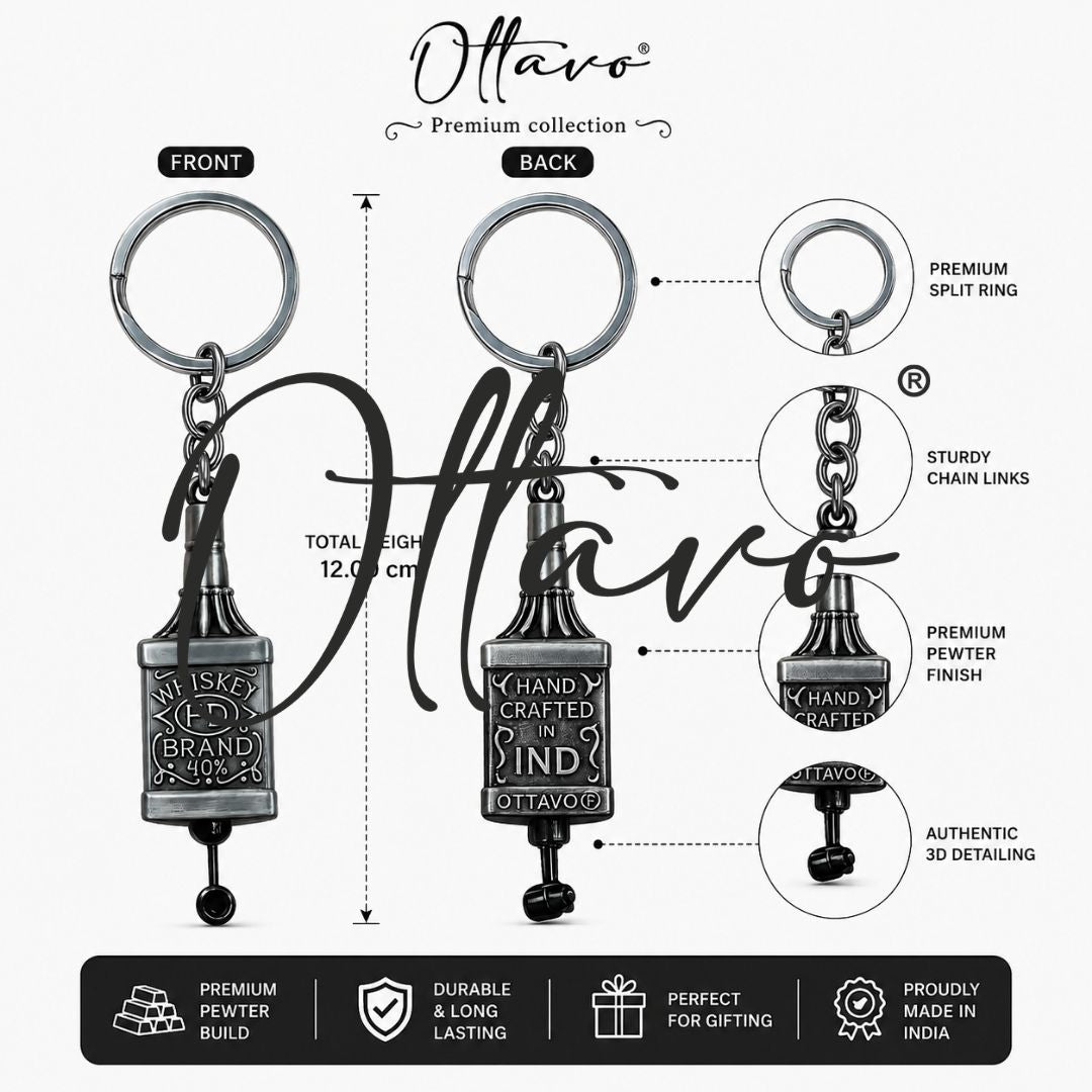 OTTAVO Guardian Bell for Motorcycle Bottle Shape - Ride Safe Protection Charm (Unique Rakhi Gift for Biker Brother) (Copy)