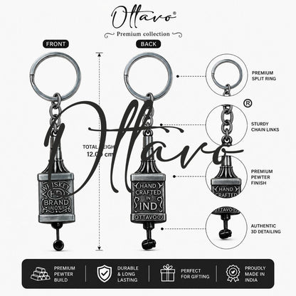 OTTAVO Guardian Bell for Motorcycle Bottle Shape - Ride Safe Protection Charm (Unique Rakhi Gift for Biker Brother) (Copy)