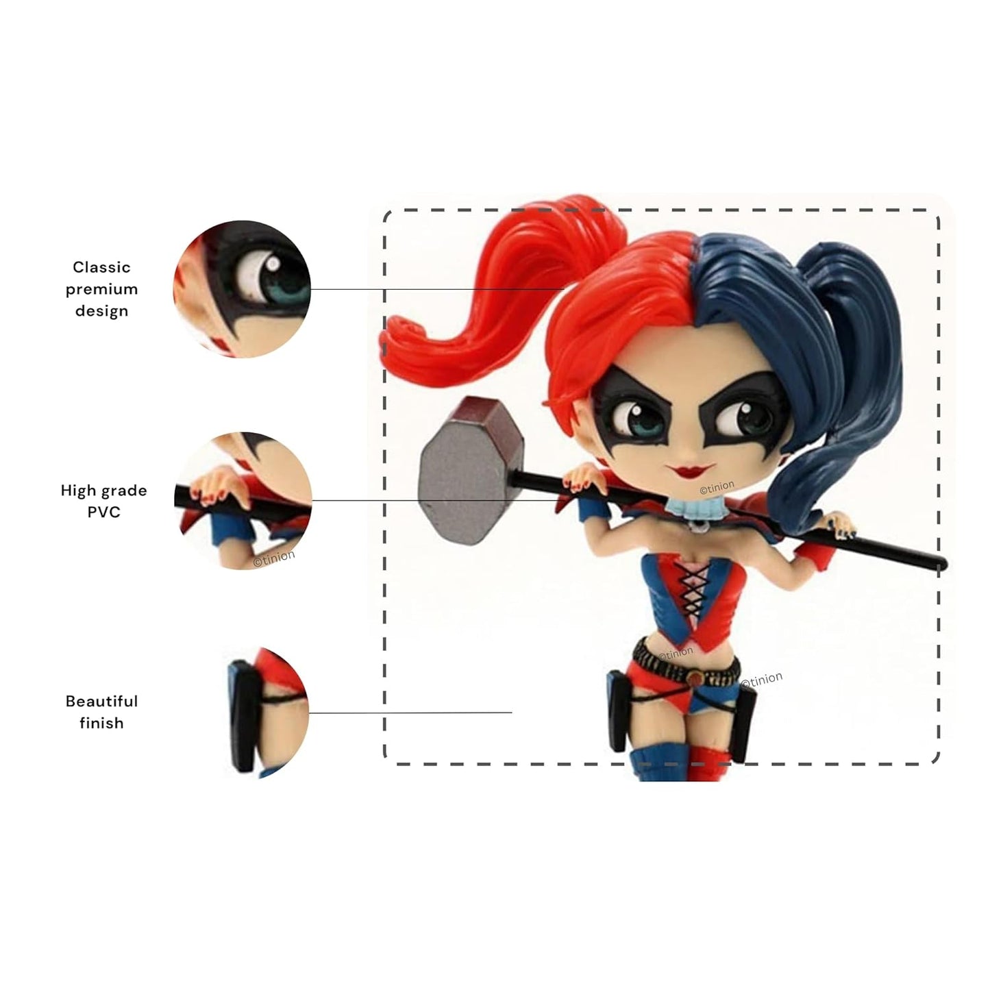 Harley Quinn With Hammer Q Posket Marvel Action Figure 15cm