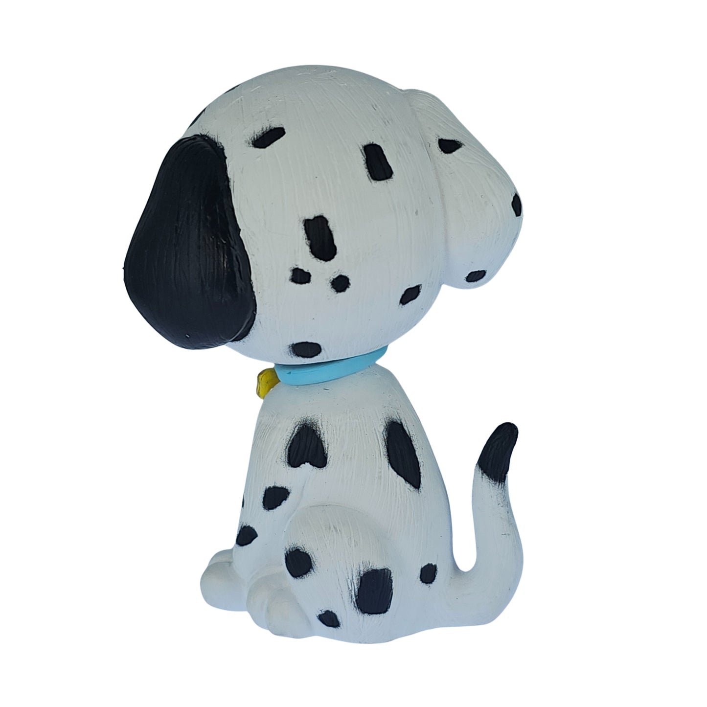 OTTAVO Dog Bobblehead, Dashboard Spring Doll Decoration, Cute Wobble Head Showpiece for Car, Office, Study Table, Black (Black and White)