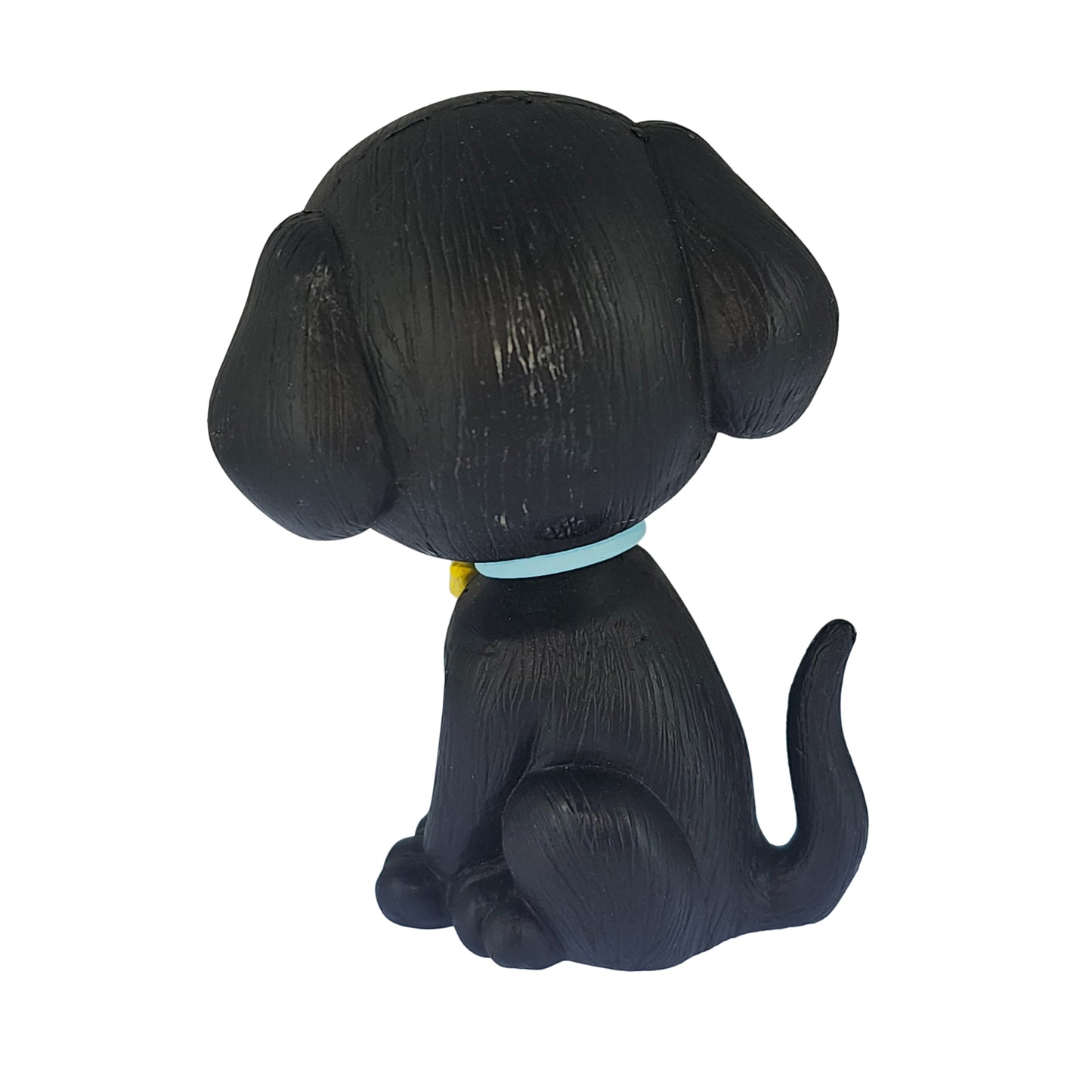 OTTAVO Dog Bobblehead, Dashboard Spring Doll Decoration, Cute Wobble Head Showpiece for Car, Office, Study Table, Black (Black)