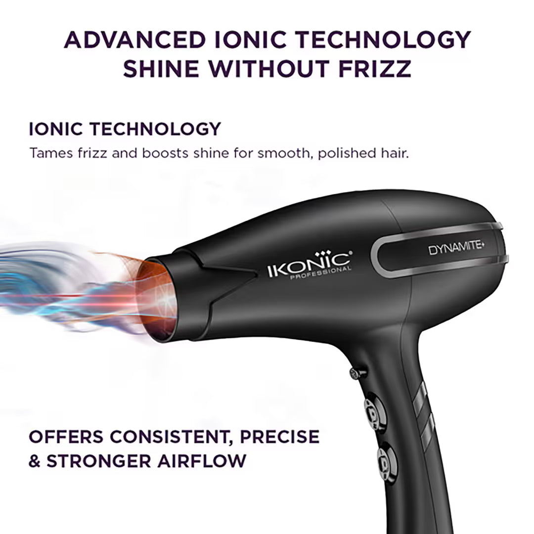 Ikonic Dynamite+ Hair Dryer Black colour