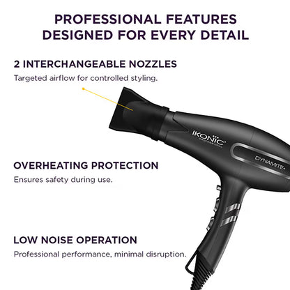 Ikonic Dynamite+ Hair Dryer Black colour