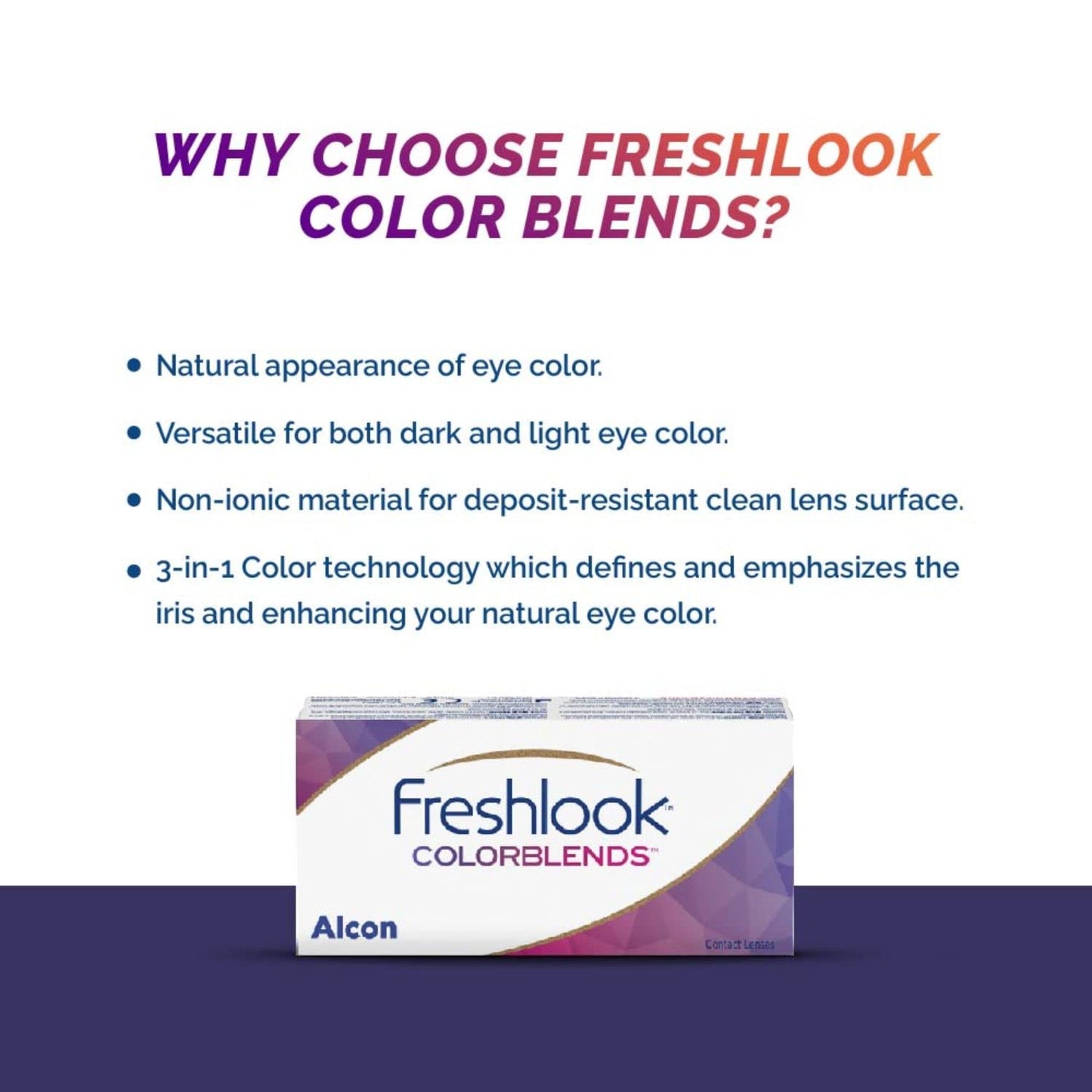 Freshlook Colorblends - Monthly Color Contact Lenses (Sterling Gray, Pack of 2) | From Alcon