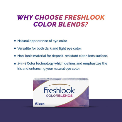 Freshlook Colorblends - Monthly Color Contact Lenses (Sterling Gray, Pack of 2) | From Alcon