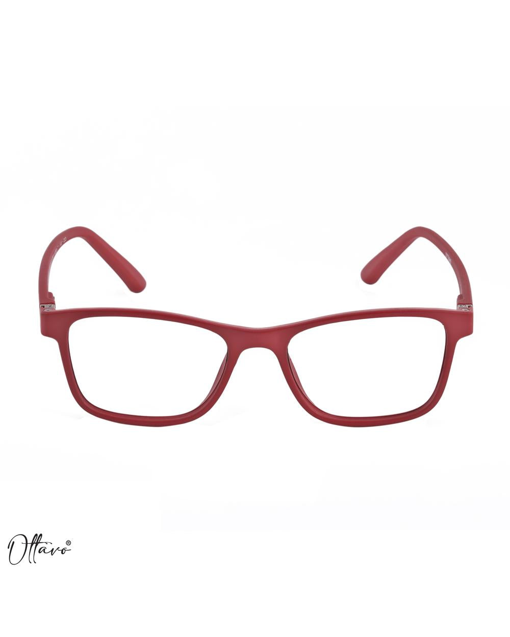 Ottavo-zero-power-blue-block-computer-glasses-anti-glare-lightweight-blocks-harmful-rays-100-uv-protected-for-men-and-women_13040_Red