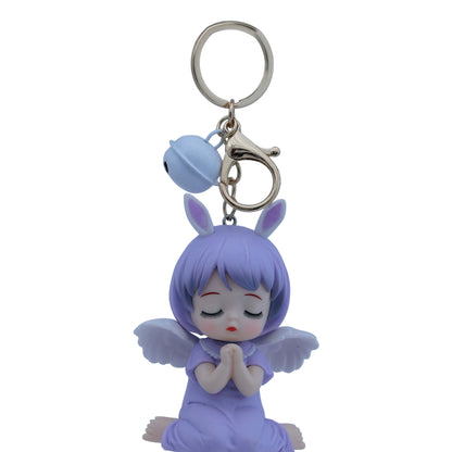 Ottavo Cute Cartoon 3D Silicone High -Quality PVC Material Keychain, Suitable for Boys and Girls(Angle-3)