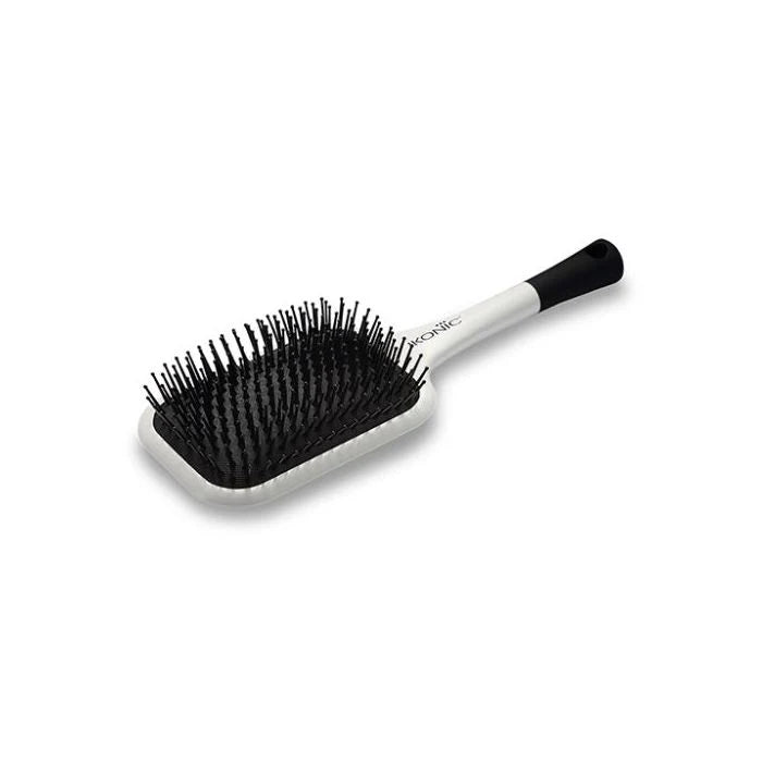 Ikonic Artistic Paddle Hair Brush - White & Black