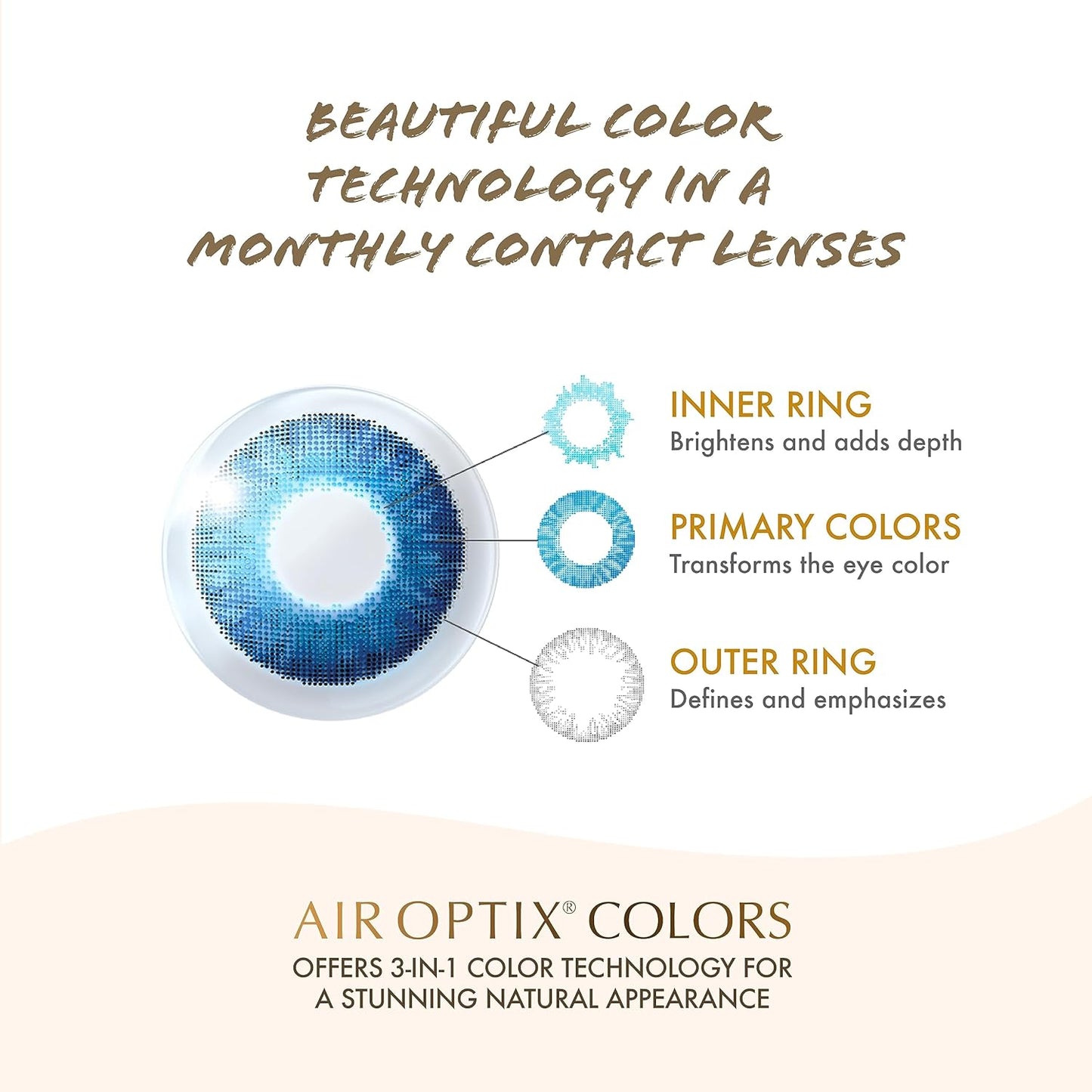 Alcon AirOptix Colors - Monthly Color Contact Lenses(Pack of 2Pices)