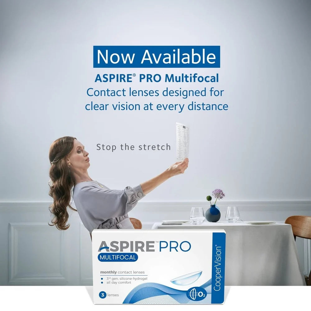 Cooper Vision Aspire Pro Monthly Multifocal Contact Lenses(3 lens/box)