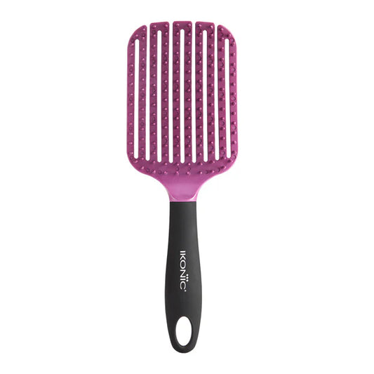 Ikonic Flexi Paddle Brush - Burgundy