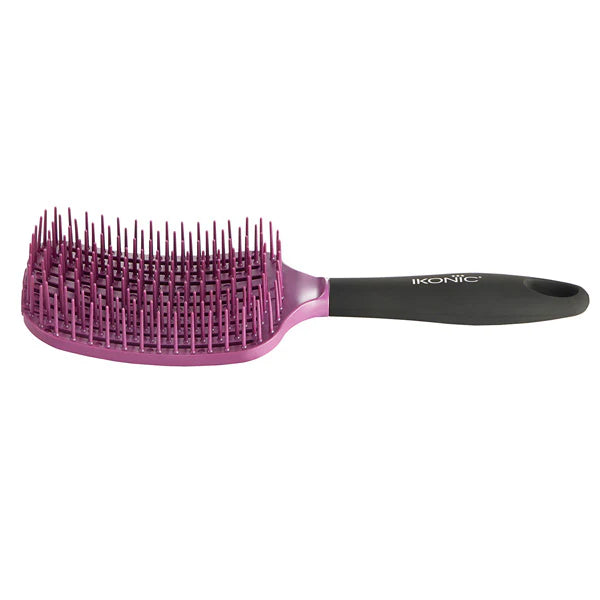 Ikonic Flexi Paddle Brush - Burgundy