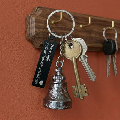OTTAVO Guardian Bell Keychain, Shine Crom with Drive safe, Tibetan Style, 5 cm Height, Good Luck Charm(Shine Crom with Drive Safe)
