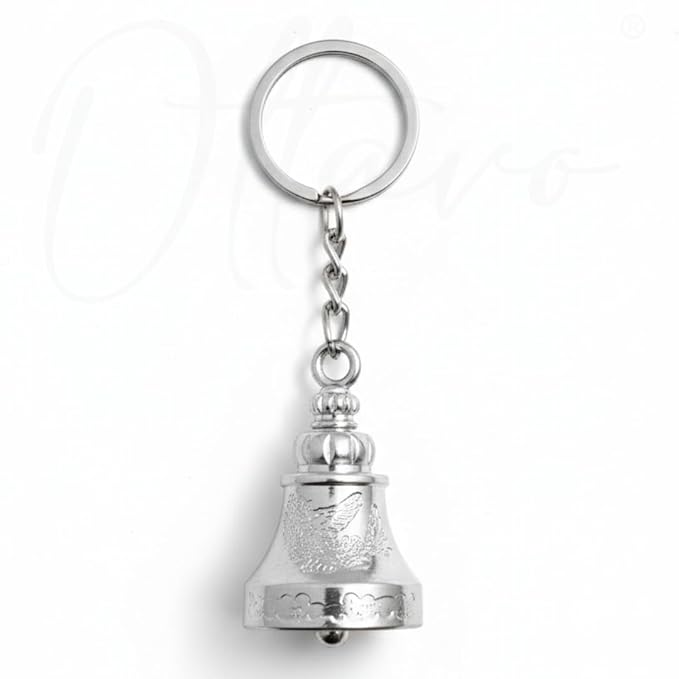 OTTAVO Guardian Bell Keychain, Shine Crom, Tibetan Style, 5 cm Height, Good Luck Charm(Shine Crom)