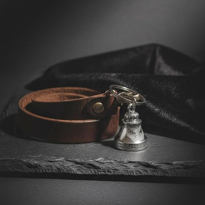 OTTAVO Guardian Bell Keychain, Shine Crom, Tibetan Style, 5 cm Height, Good Luck Charm(Shine Crom)
