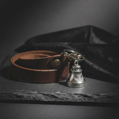 OTTAVO Guardian Bell Keychain, Shine Crom, Tibetan Style, 5 cm Height, Good Luck Charm(Shine Crom)