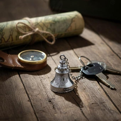 OTTAVO Guardian Bell Keychain, Shine Crom, Tibetan Style, 5 cm Height, Good Luck Charm(Shine Crom)