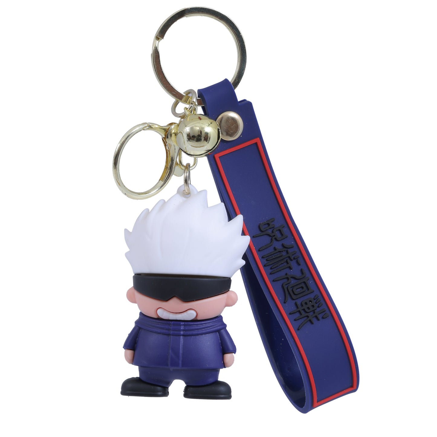 Ottavo Cute Cartoon 3D Silicone High -Quality PVC Material Keychain, Suitable for Boys and Girls(gojo)