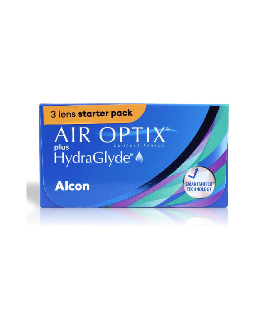 Alcon Air Optix Plus Hydraglyde - Monthly Disposable Contact Lenses(3 Pices Pack) | By Alcon