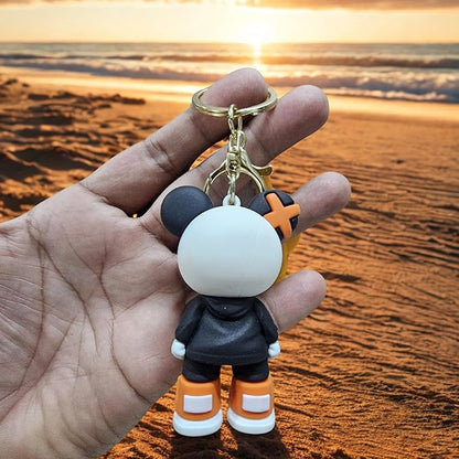 Ottavo Cute Cartoon 3D Silicone High -Quality PVC Material Keychain, Suitable for Boys and Girls(mimi)