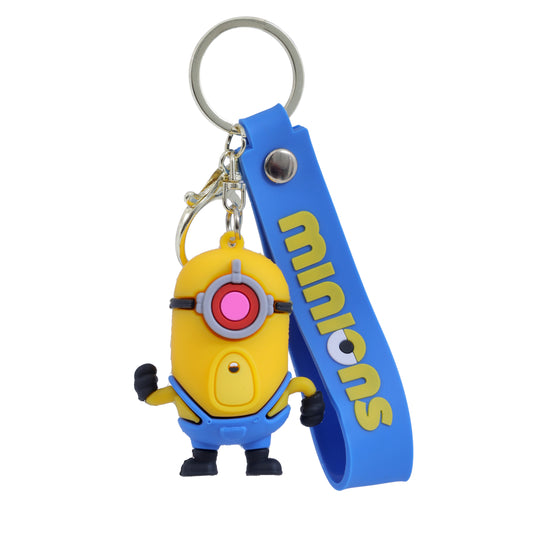 Ottavo Cute Cartoon 3D Silicone High -Quality PVC Material Keychain, Suitable for Boys and Girls(Minions-2)