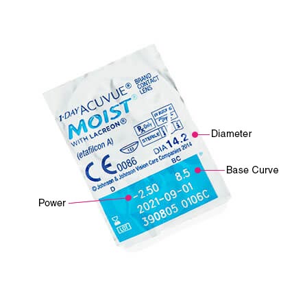 ACUVUE 1-DAY MOIST - Daily Disposable Contact lenses (Clear, Pack of 90 Lenses) | From Johnson&Johnson