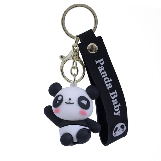 Ottavo Cute Cartoon 3D Silicone High -Quality PVC Material Keychain, Suitable for Boys and Girls (Panda)