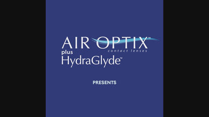 Alcon Air Optix Plus Hydraglyde - Monthly Disposable Contact Lenses(3 Pices Pack) | By Alcon