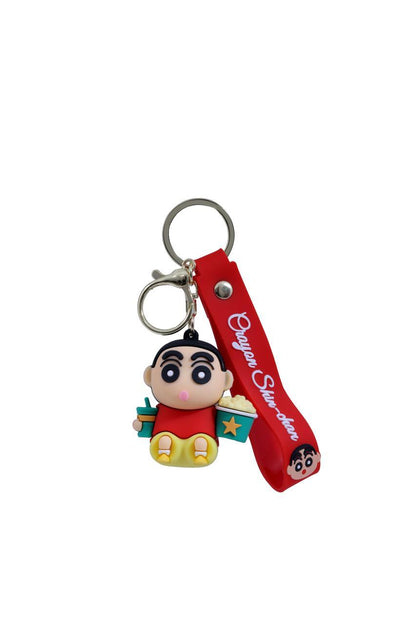 Ottavo Cute Cartoon 3D Silicone High -Quality PVC Material Keychain, Suitable for Boys and Girls(Shinchan)