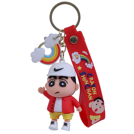 Ottavo Cute Cartoon 3D Silicone High -Quality PVC Material Keychain, Suitable for Boys and Girls (Shinchan-3)