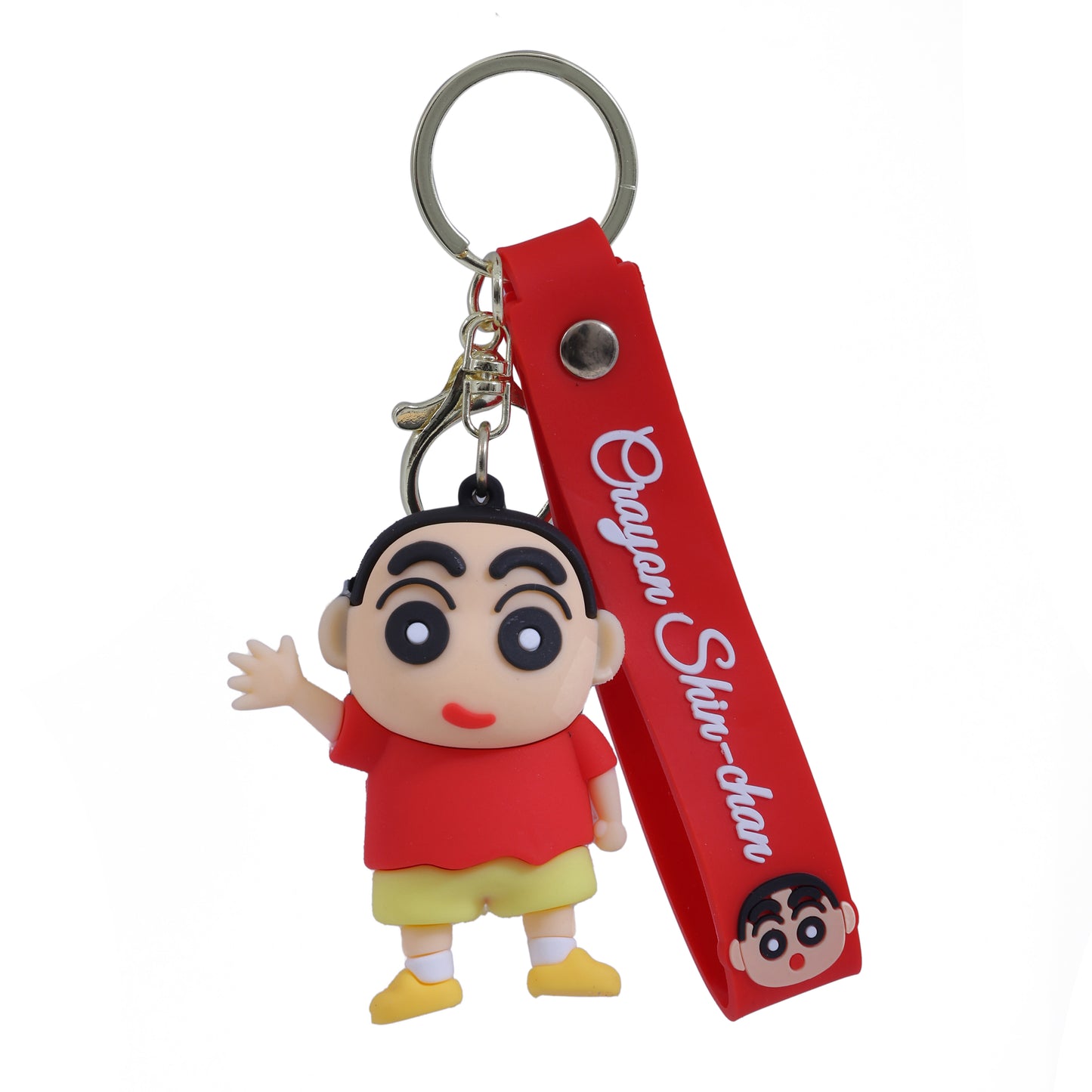 Ottavo Cute Cartoon 3D Silicone High -Quality PVC Material Keychain, Suitable for Boys and Girls (Shinchan-2)